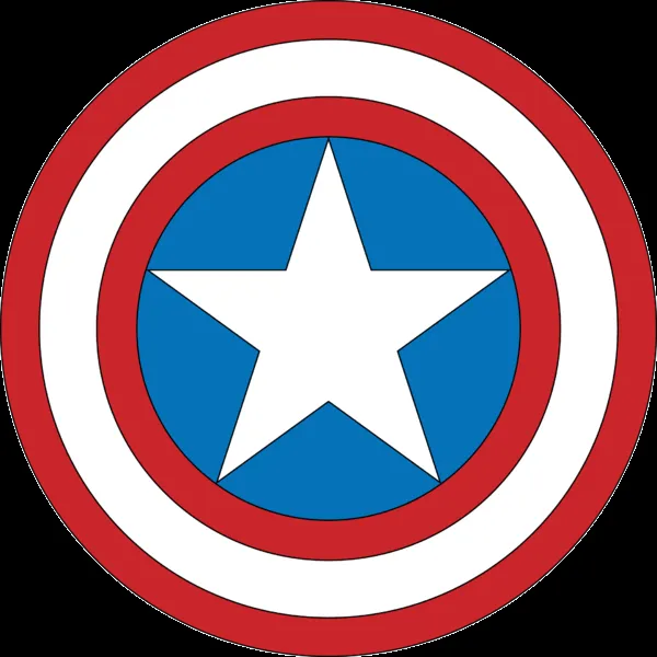 Escudo del capitán América para colorear - Imagui