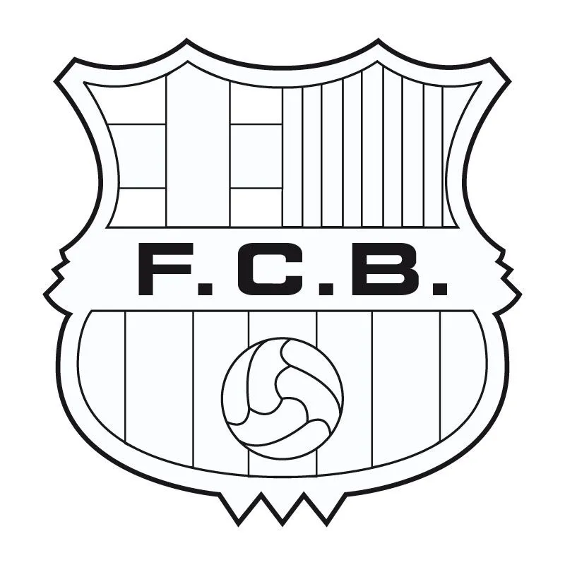 Escudo de FC Barcelona para colorear