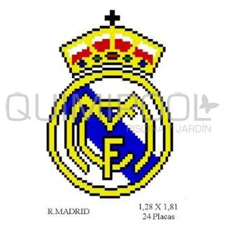 Escudo gresite Importación Real Madrid |quimipool.com