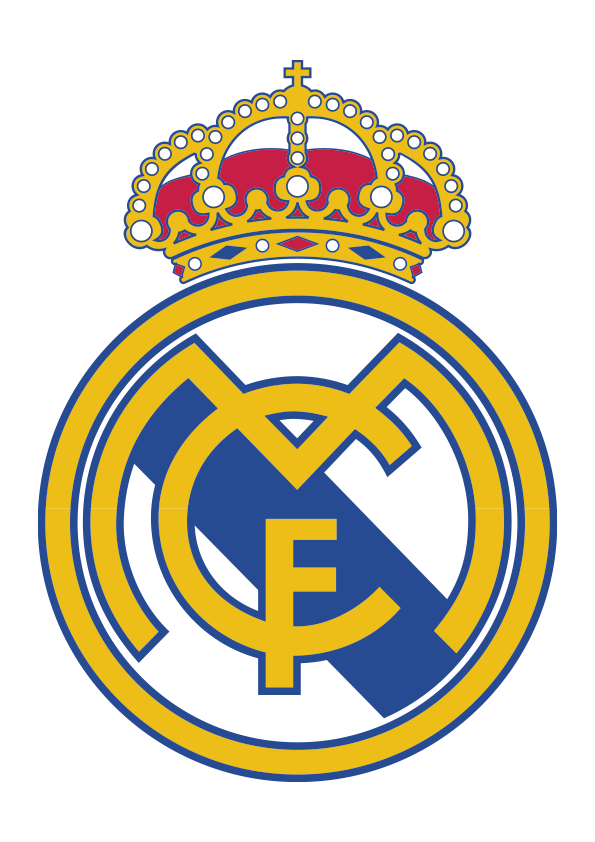 Escudo del Real Madrid. Escudo Real Madrid Club de Fútbol para imprimir y  descargar