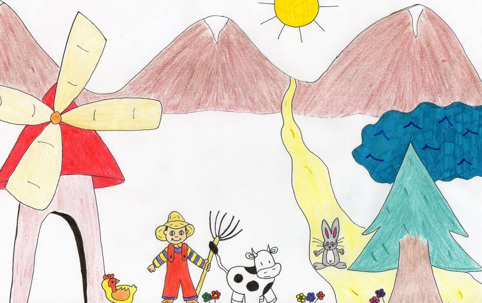 Escuela Infantil de Marchamalo: Como se dibuja un paisaje Escuela Infantil de Marchamalo: Como se dibuja un paisaje