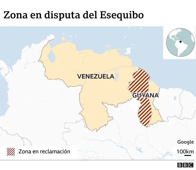 Esequibo: por qué se agudizó la disputa por la zona que enfrenta a Guyana y  Venezuela desde hace casi dos siglos - BBC News Mundo
