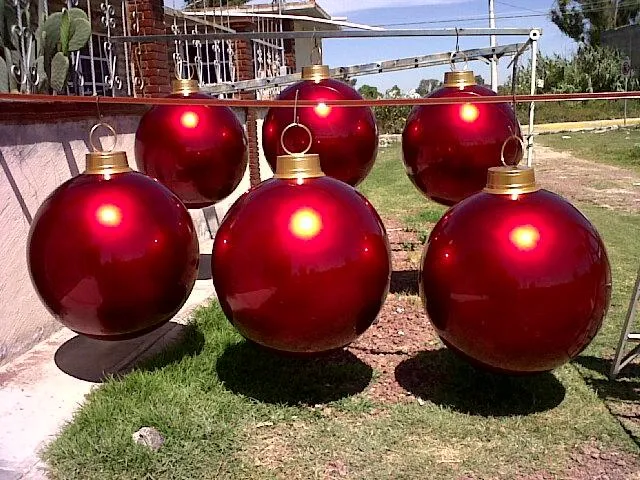 Esferas Navideñas Gigantes Fibra de Vidrio en Tecamac