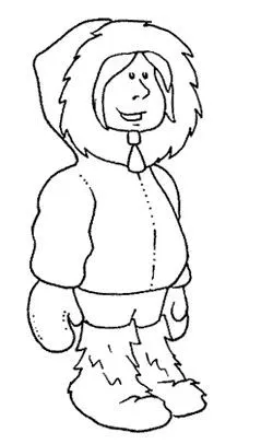 Eskimo - free coloring pages | Coloring Pages