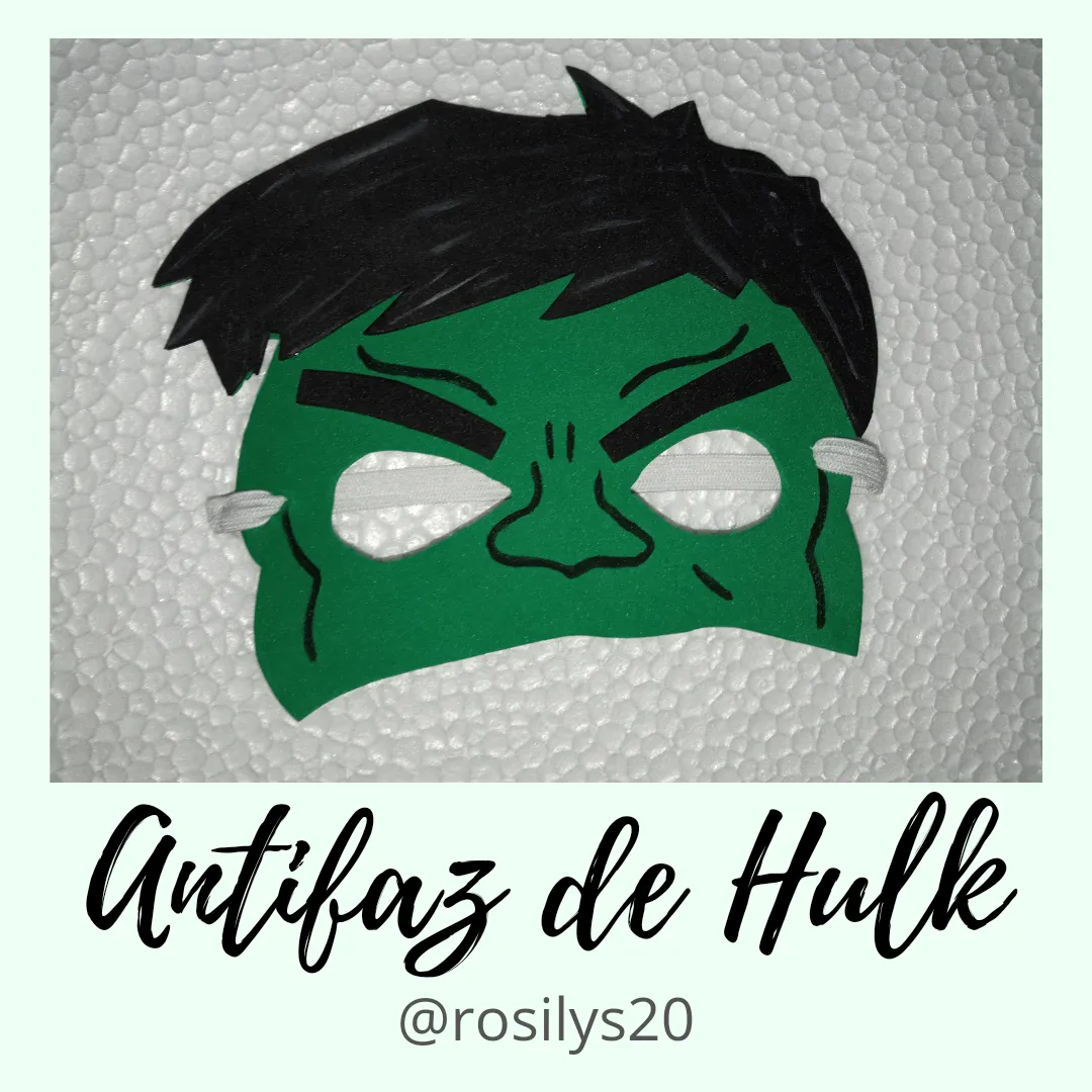 Esp-Eng] Elaboración de un creativo antifaz de Hulk para los pequeños de la  casa. by: @rosilys20 | PeakD