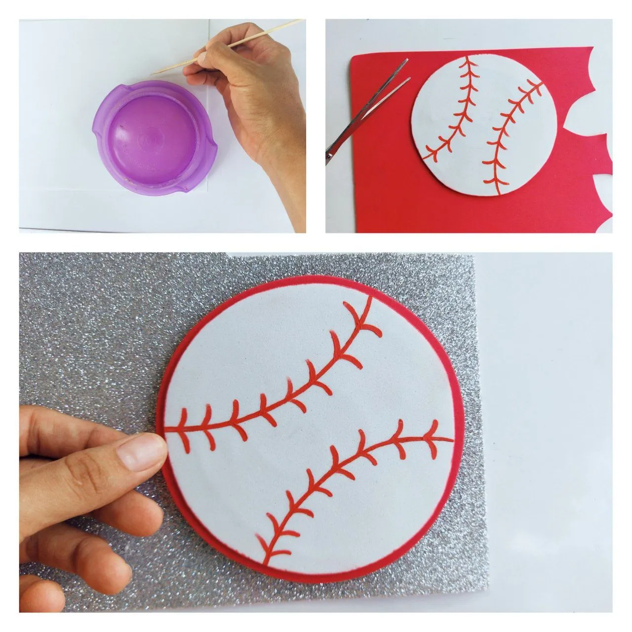 ESP-ING] ⚾ Haciendo un Topper con motivo de béisbol. ⚾|| ⚾ Making a Topper  with a baseball motif. ⚾ | PeakD