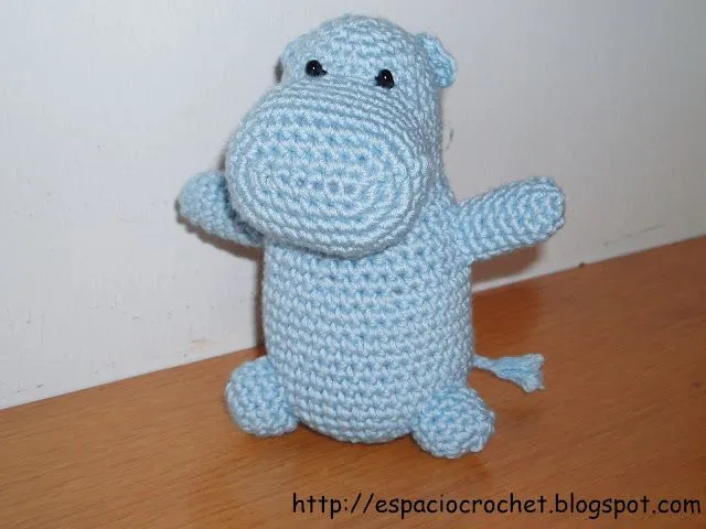Espacio Crochet: Amigurumi-hipopótamo