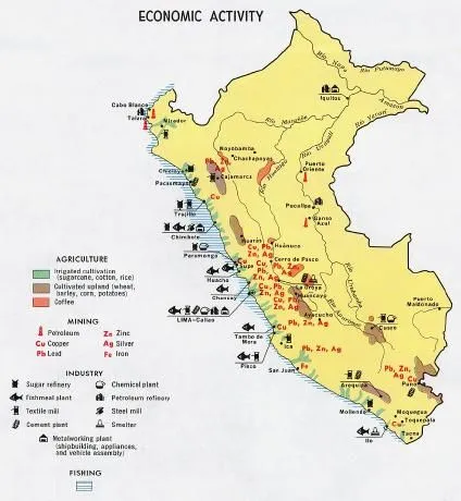 Mapa economico del peru - Imagui