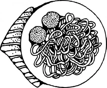 Espaguetis Y Albóndigas Clip Art-Vector Clip Art-vector Libre ...