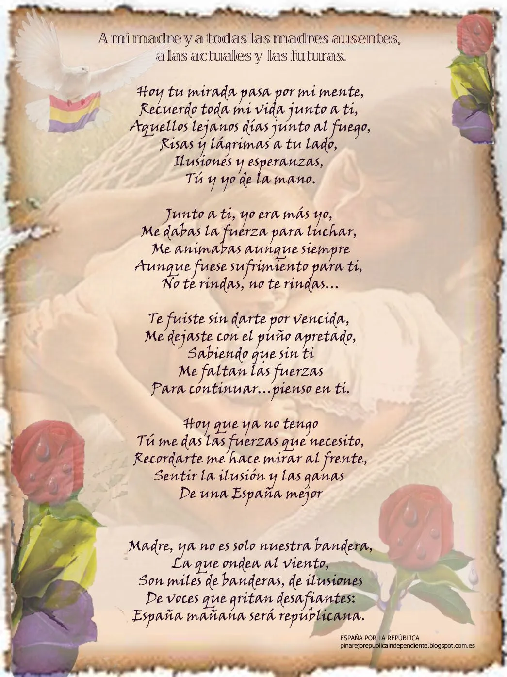 España por la República : A mi madre - Poesía España por la República : A mi madre - Poesía