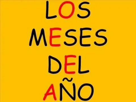 ESPAÑOL - MESES DEL AÑO - YouTube