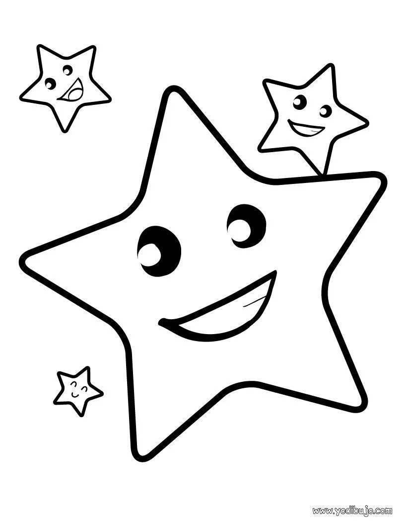 Dibujos para colorear estrella - es.hellokids.com