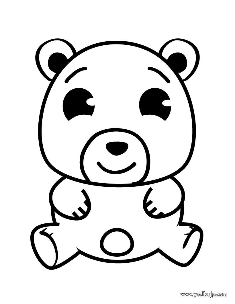 Especial Peques: Dibujos para colorear, osito para imprimir Especial Peques: Dibujos para colorear, osito para imprimir