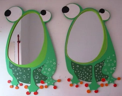 Espejos adornados con foami - Imagui