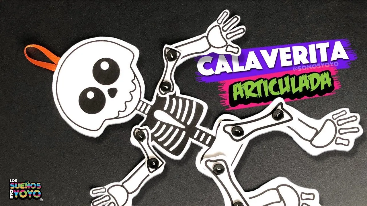 Esqueleto articulado para Día de Muertos / Halloween (Fácil y con  materiales caseros) - YouTube