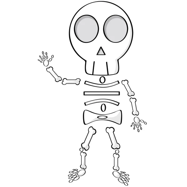 Esqueleto de dibujos animados — Vector stock © bruno1998 #3720438
