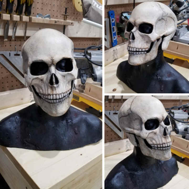 Esqueleto de terror de Halloween móvil, huesos de calavera humana falsa,  decoraciones de Halloween, Casa Encantada, accesorios de terror, adorno,  40CM | Miravia