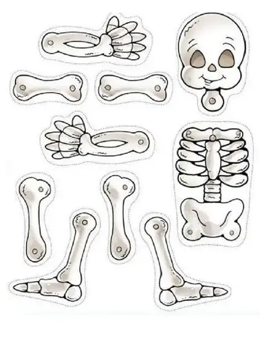 Esqueletos recortables - Dale Detalles