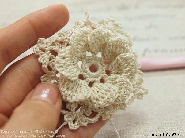 Esquemas de flores a crochet para hilo o lana | diarioartesanal