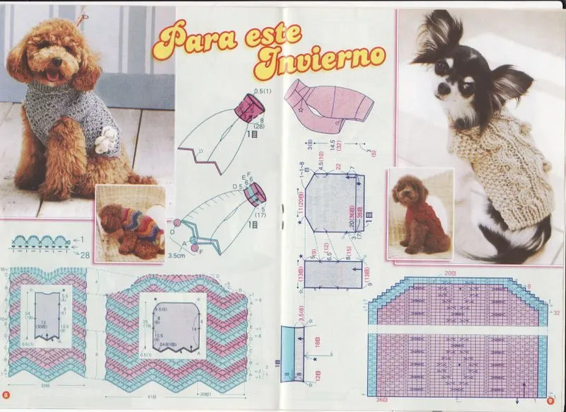 Ropa para perros tejida a crochet paso a paso - Imagui
