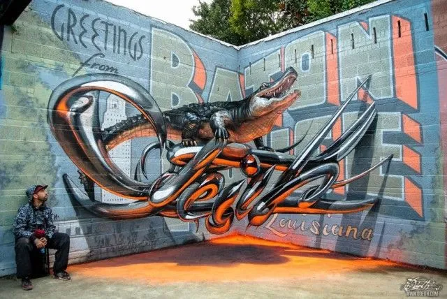 ESTÁ CHINGÓN: Impresionantes graffitis 3D por Odeith