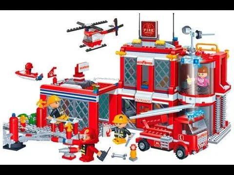 Estación de bomberos de juguetes para niños - YouTube