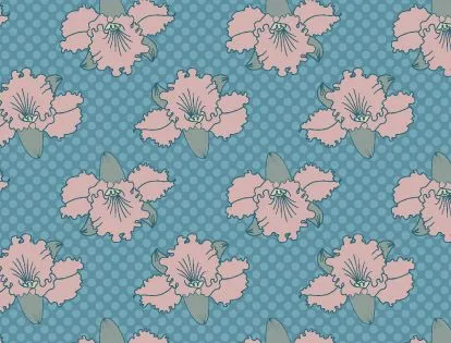 Estampados de flores en formato vectorial - Laura Páez