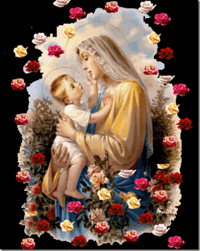 Estampas, postales y gifs de la Virgen María | Busco Imágenes