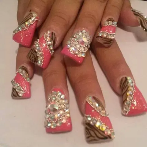 uñas on Pinterest | 49ers Nails, Nails and 3d Acrylic Nails