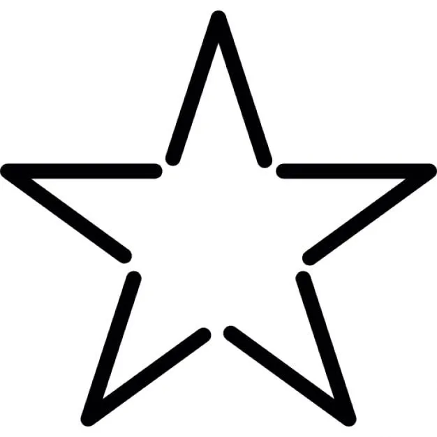 Estrella de contorno de la forma fivepointed en blanco | Descargar ...