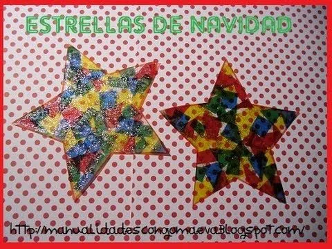 Como hacer una estrella decorada para navidad - YouTube