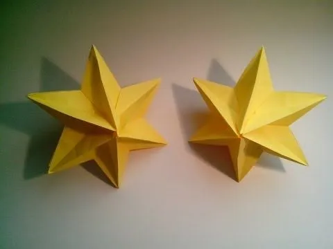 Como hacer una estrella modular de origami 3D (decoración navideña ...