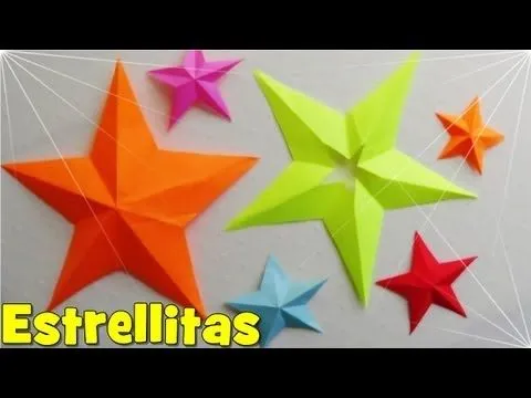 Cómo hacer una Estrella de Papel de 5 Puntas - YouTube