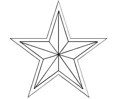 Estrella de 5 puntas para colorear - Imagui