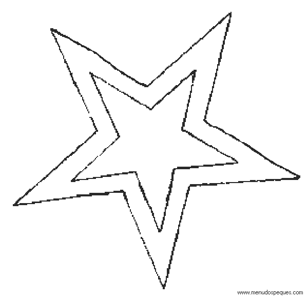 Una estrella para dibujar - Imagui
