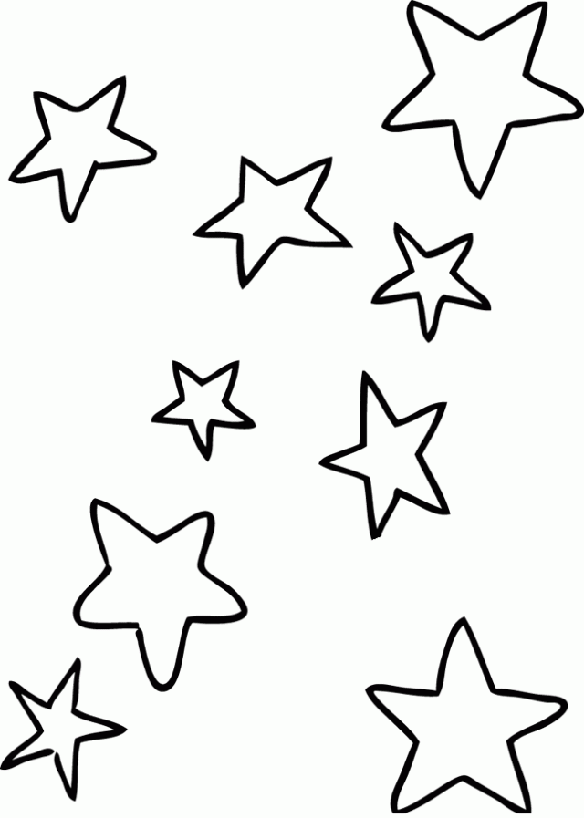 Dibujo de Estrellas para colorear. Dibujos infantiles de Estrellas ...