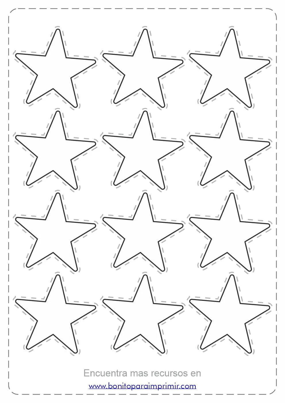 Estrellas para imprimir - BONITO PARA IMPRIMIR
