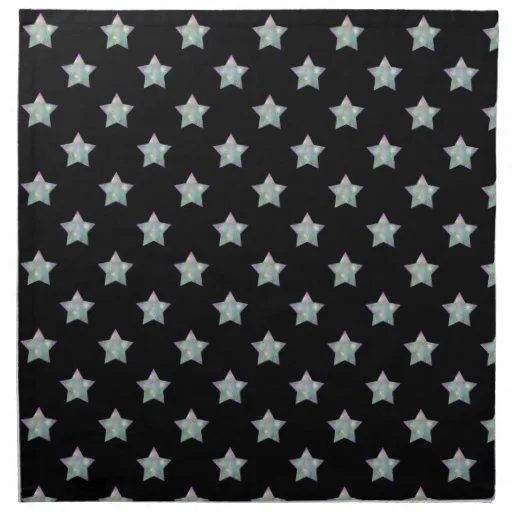 Estrellas lindas en modelo negro del fondo servilleta imprimida ...