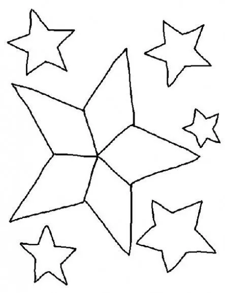 Estrellas de Navidad para colorear - Manualidades Infantiles