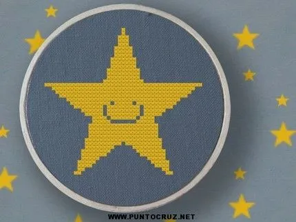 Estrellas | Punto de cruz - Colección de patrones punto de cruz ...