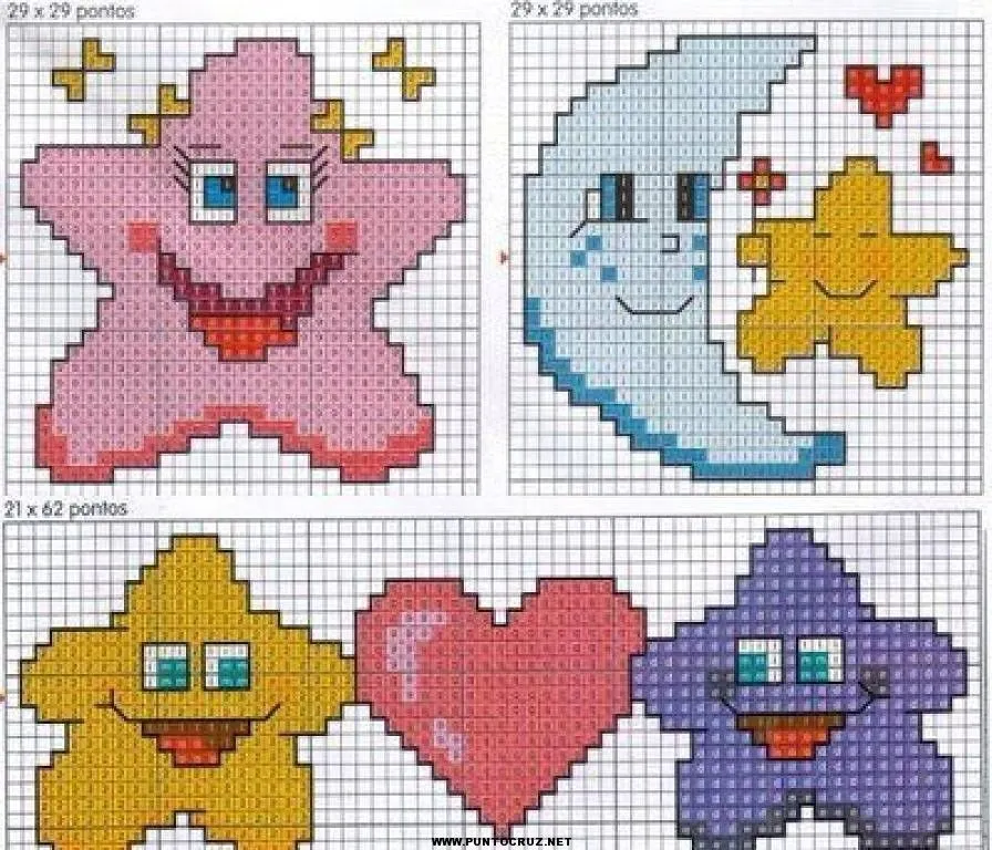 Estrellas | Punto de cruz - Colección de patrones punto de cruz ... Estrellas | Punto de cruz - Colección de patrones punto de cruz ...