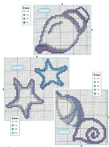 ... de Grupo de Punto de cruz > Caracoles y Estrellas ... de Grupo de Punto de cruz > Caracoles y Estrellas