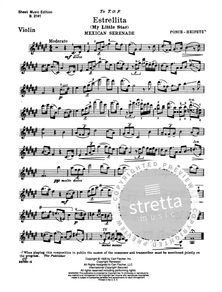Estrellita - My Little Star de Manuel María Ponce | comprar en Stretta  tienda de partituras online