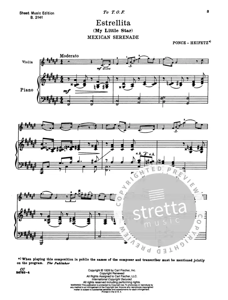 Estrellita - My Little Star de Manuel María Ponce | comprar en Stretta  tienda de partituras online