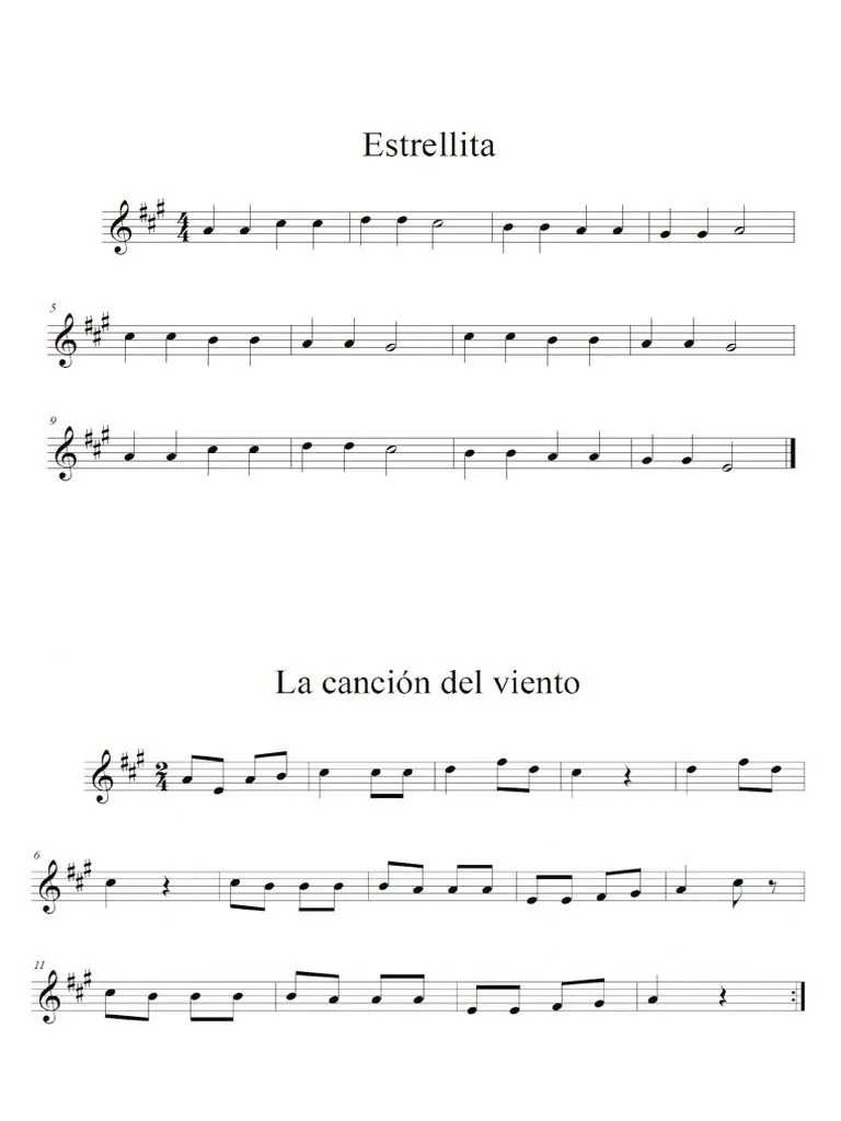 Estrellita Segunda Voz | PDF