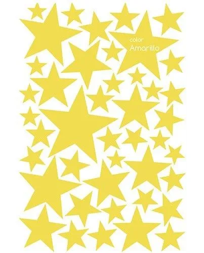 Estrellitas amarillas de vinilo - Deco & Living Estrellitas amarillas de vinilo - Deco & Living
