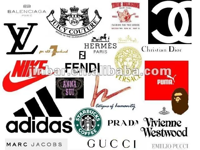 las etiquetas de moda los nombres de marca logotipos ...