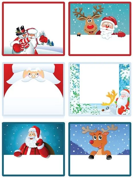 Imprime tus etiquetas de Navidad gratis para los regalos
