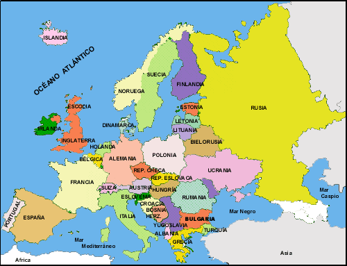 Europa: División Política ~ Ciencia Geográfica