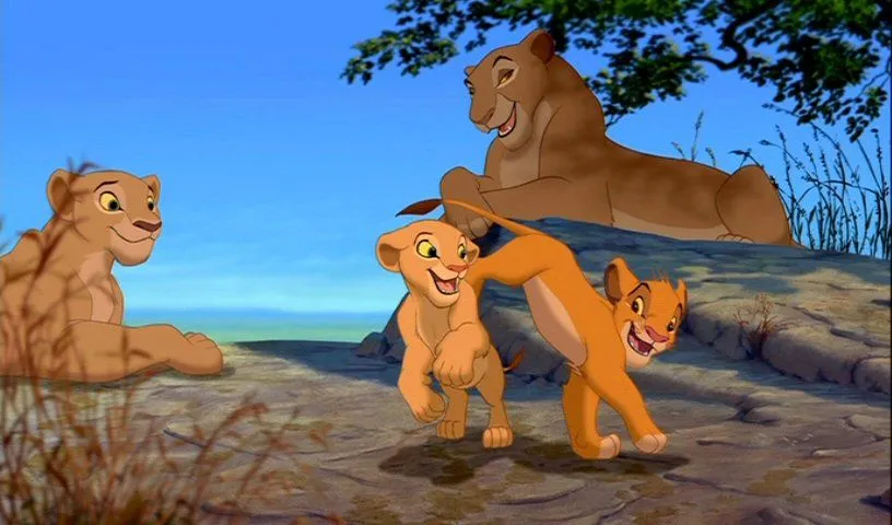 Excited Simba and Nala - The Lion King Photo (27665224) - Fanpop